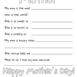 FREE Mother s Day Letter Coloring Page Printable By