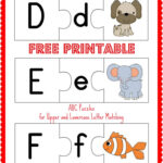 Free Printable ABC Puzzles Abc Puzzle Abc Printables