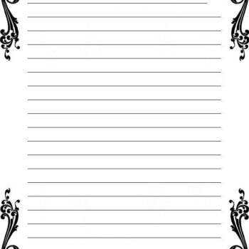 Free Printable Borders For Letters - TracingLettersWorksheets.com