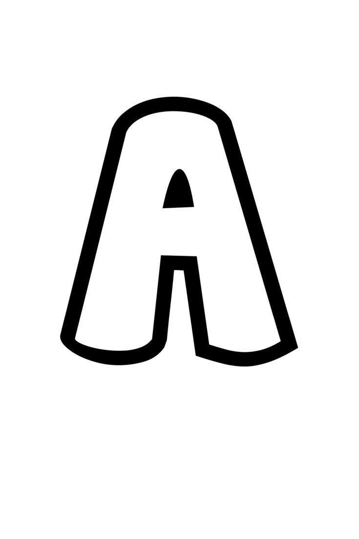 Free Printable Bubble Letter Alphabet Stencils Freebie 