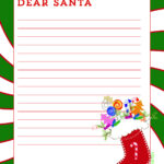 Free Printable Dear Santa Letter For Kids Dear Santa