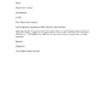 Free Printable Letter Of Resignation Form GENERIC