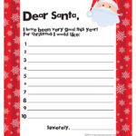 Free Printable Letter To Santa So Cute Santa Letter