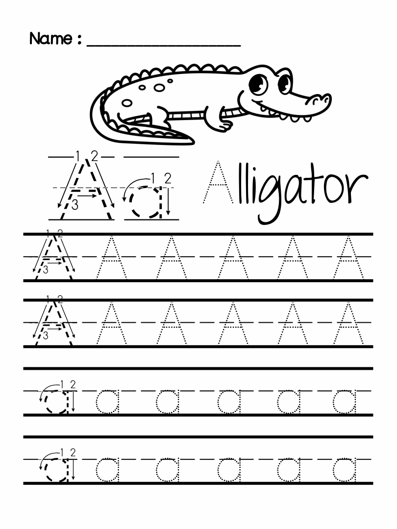 Free Printable Letter Tracing Worksheets For Preschoolers 