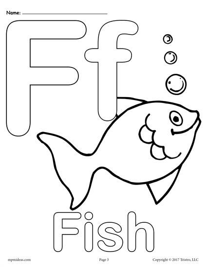 FREE Printable Uppercase And Lowercase Letter F Coloring 