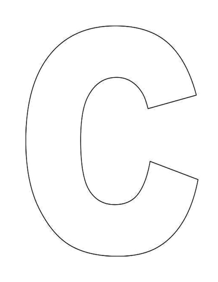 Free State Printables Coloring Letter C Alphabet 