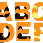 Halloween Letters Printable Jack O Lantern Faces