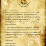 Harry Potter Acceptance Letter Template Free Download