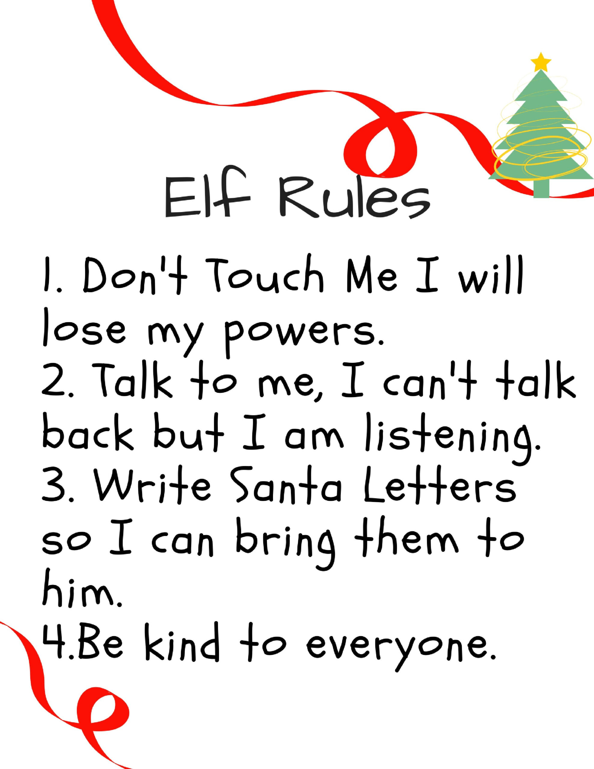 Help The Kids Follow The Elf On The Shelf Rules With This 