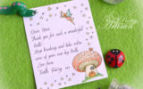 INSTANT Tiny Tooth Fairy Letter Certificate By