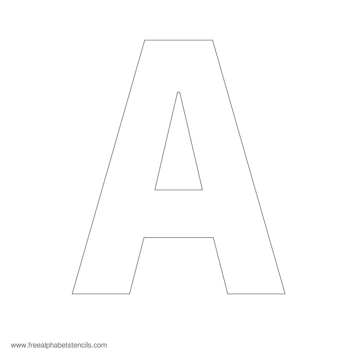 Large Alphabet Stencils Freealphabetstencils Free 