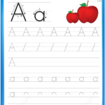 Letter A Is For Apple Handwriting Practice Worksheet