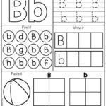 Letter B Alphabet Worksheet For Kindergarten Students