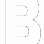 Letter B Printable Beautiful Alphabet Letter B Template