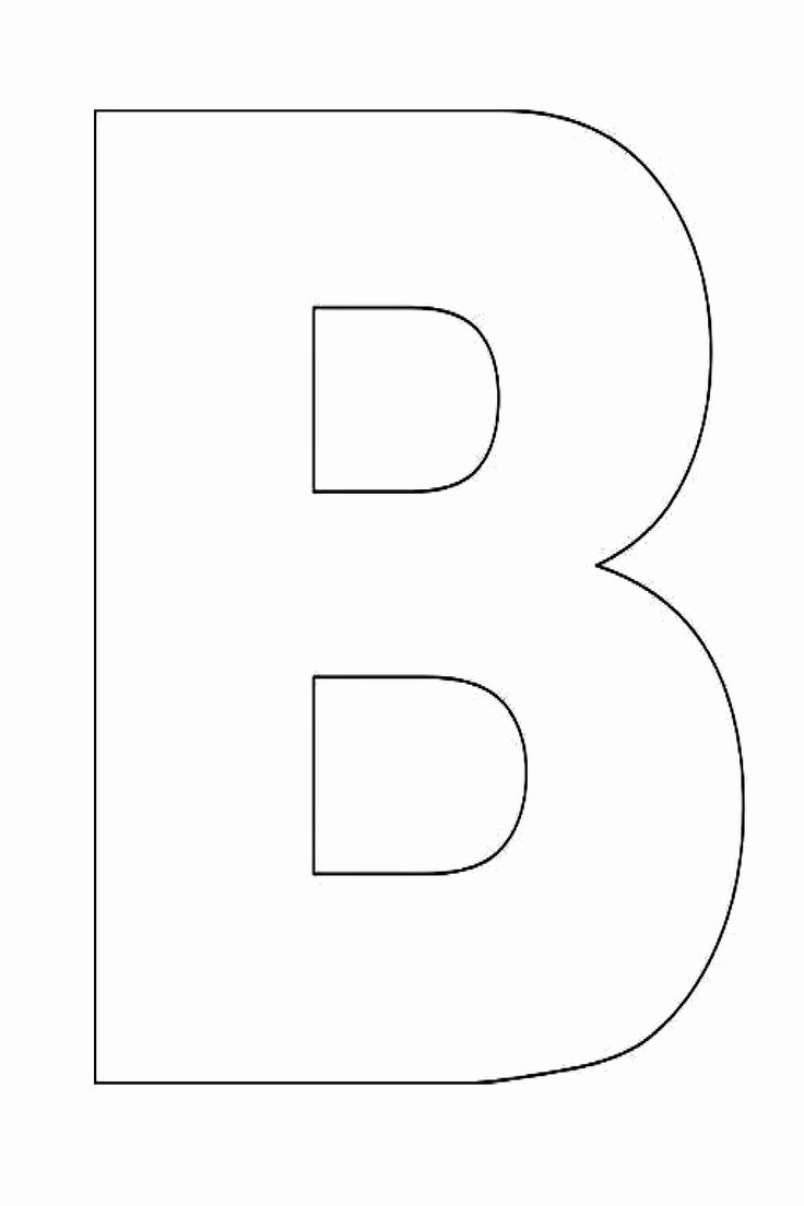 Letter B Printable Beautiful Alphabet Letter B Template 