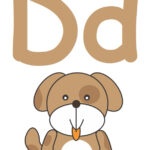 Letter D Flashcard Dog The Learning Site