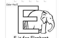 Letter E Alphabet Worksheets