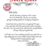 Letter From Santa Santa Claus INSTANT DOWNLOAD Printable
