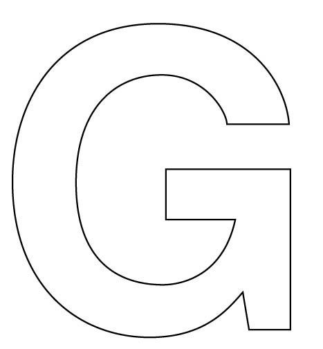Letter G Cut Out Template 1 Exciting Parts Of Attending 