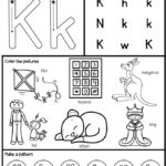 Letter K Worksheet Alphabet Activities Preschool