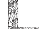 Letter L Zentangle Coloring Page Free Printable Coloring