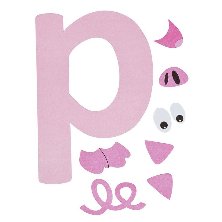 Letter P Pig Craft Template The Biggest Contribution Of 