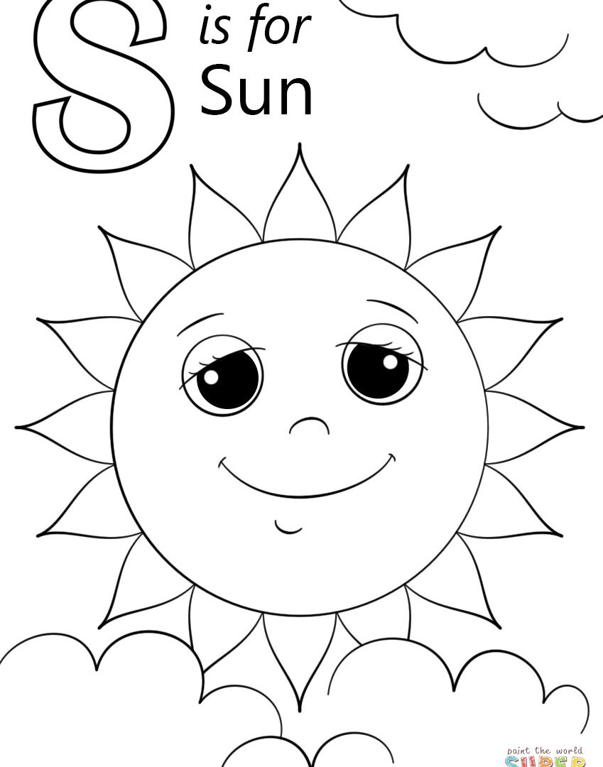 Letter S Coloring Pages Preschool At GetColorings 