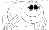 Letter S Is For Spider Coloring Page Free Printable