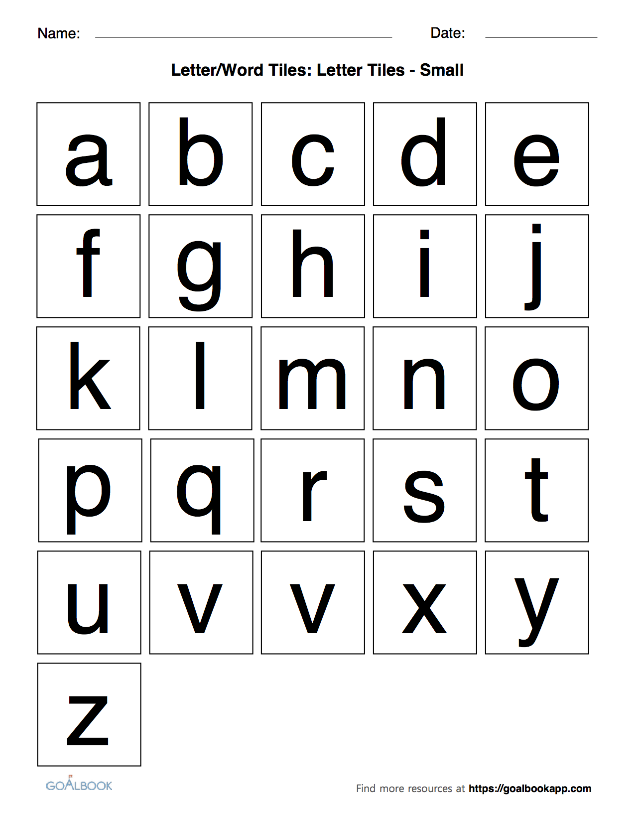 Letter Word Tiles UDL Strategies