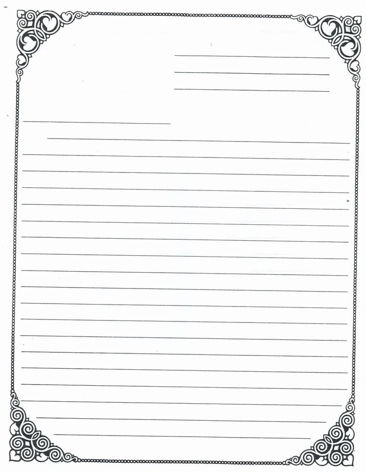 Letter Writing Paper Template Inspirational Lined Paper 