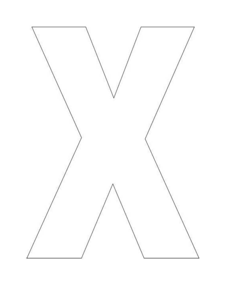 Letter X Template And Song For Kids From Kiboomu 