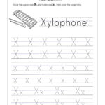 Letter X Tracing Worksheets Preschool