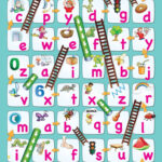 Lowercase Alphabet Chutes Ladders Game Alphabet Games