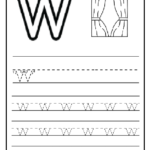 Lowercase Letter W Worksheet Free Printable Preschool