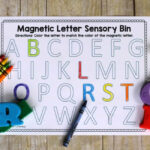 Magnetic Letter Sensory Bin For Learning The Alphabet