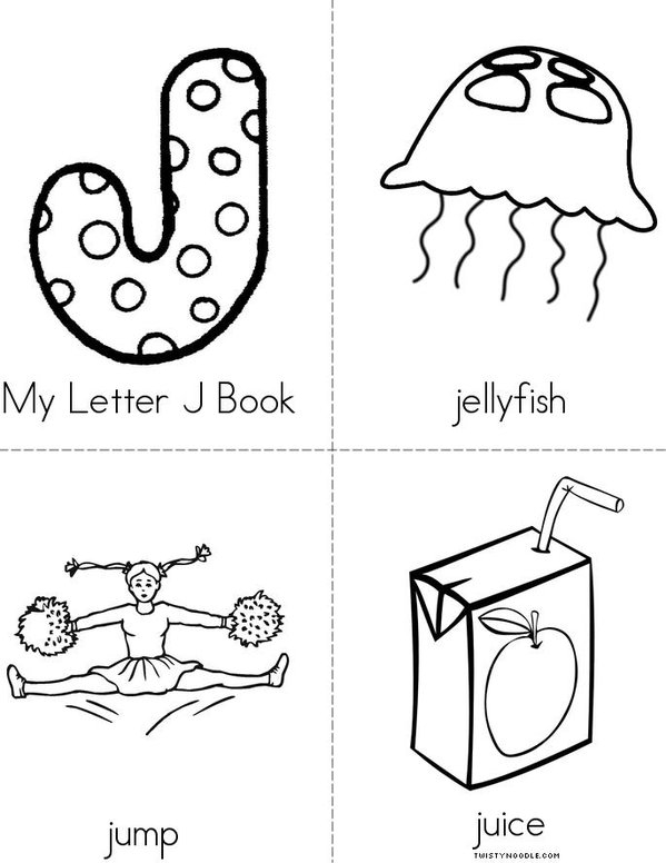 My Letter J Book Twisty Noodle
