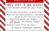 Non Editable Christmas Elf Recovery Letter If Touched And