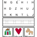 Preschool Alphabet Book Uppercase Letter H From ABCs To