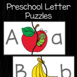 Preschool Letter Puzzles No Stress Homeschooling