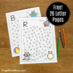 Printable Alphabet Letter Search And Find Pages Frugal