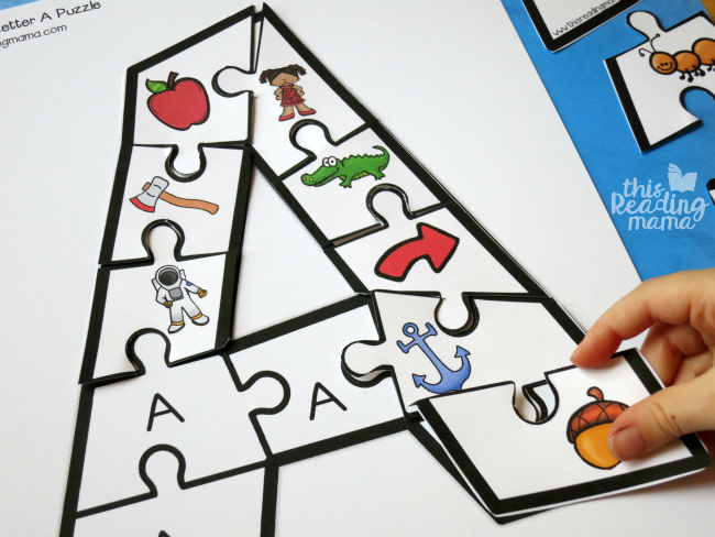 Printable Alphabet Puzzles Upper And Lowercase Letters