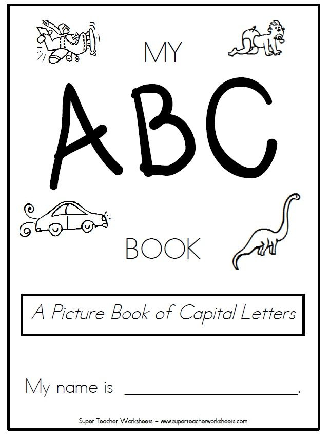 Printable Book Of Capital Letters Preschool Alphabet 