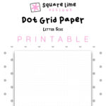 Printable Dot Grid Paper Letter Size Dotted Paper Bullet