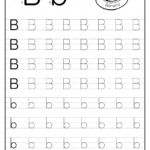 Printable Dotted Letter B Tracing Pdf Worksheet