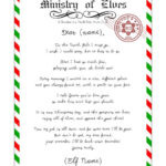 Printable Elf Goodbye Letter Personalized Elf Goodbye