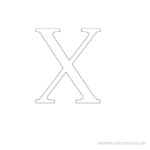 Printable Greek Alphabet Stencil X Alphabet Stencils