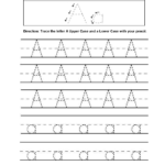 Printable Letter A Worksheets For Kindergarten