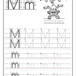 Printable Letter M Tracing Worksheets For Preschool jpg