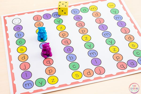 Printable Letter Sounds Alphabet Board Game Alphabet 