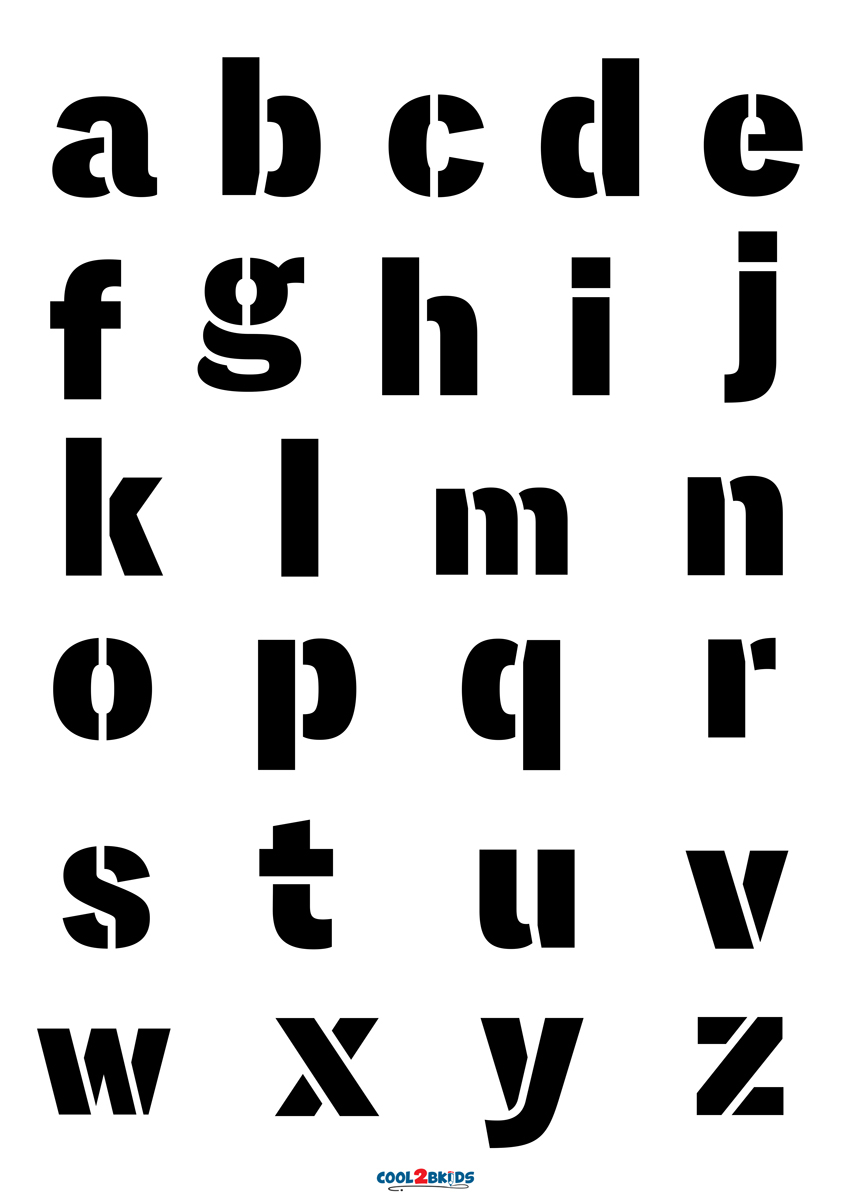 Printable Letter Stencils For Block And Small Font